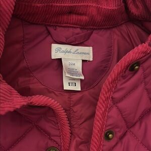 Ralph Lauren Kids Quilted Jacket in Berry Red